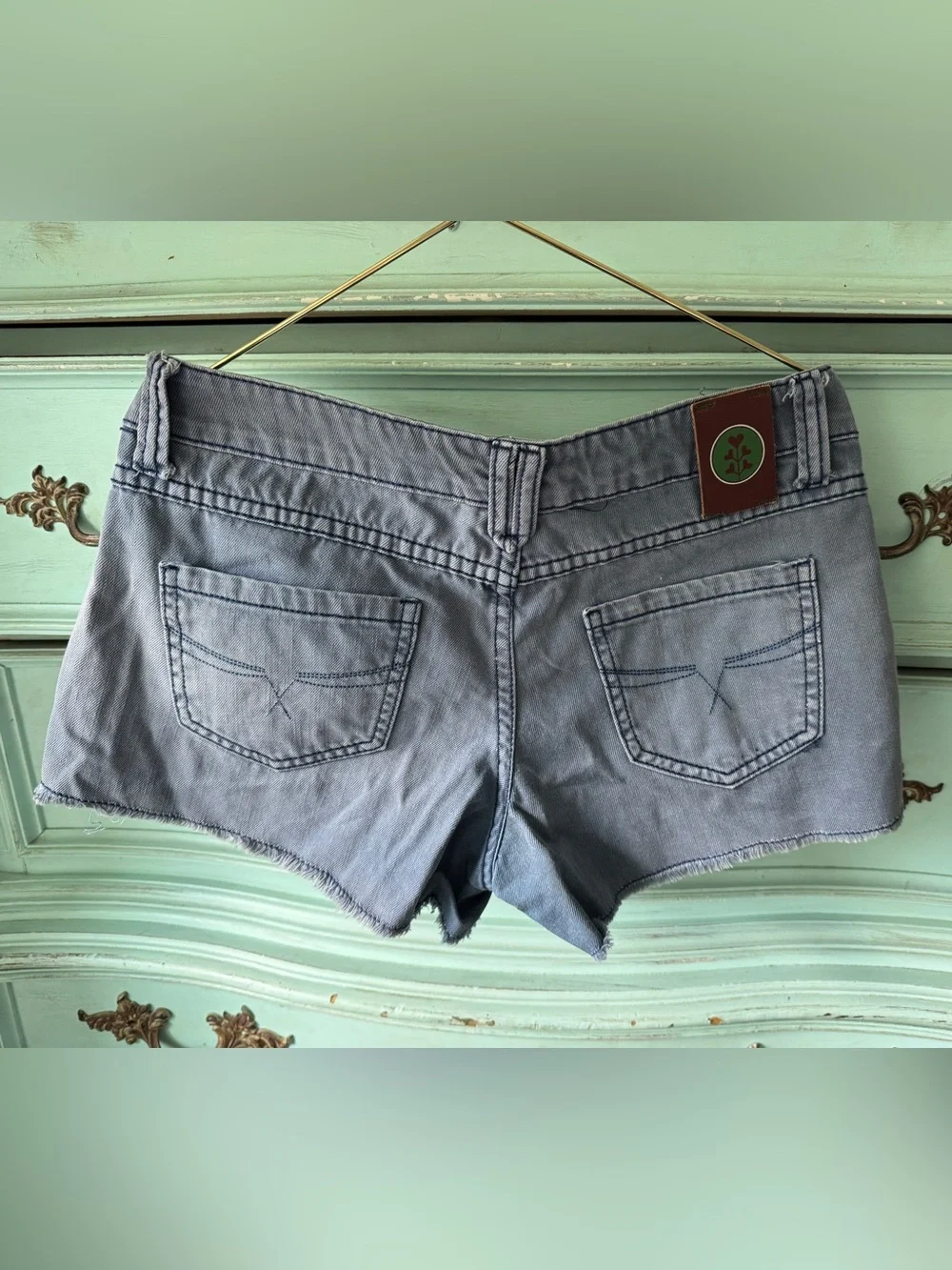 Light Blue Denim Cutoff Shorts